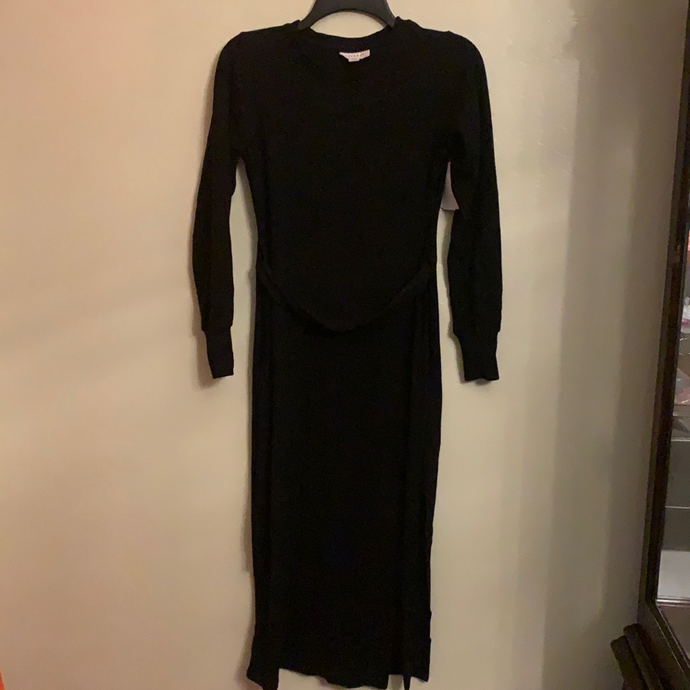 Top shop US size 2 long side slits black sweater